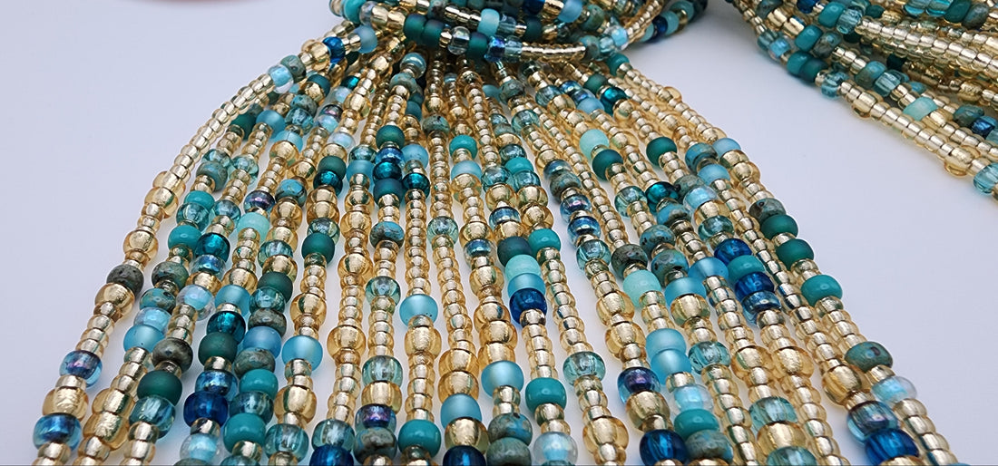 Handmade waist beads designed to promote confidence and self-expression