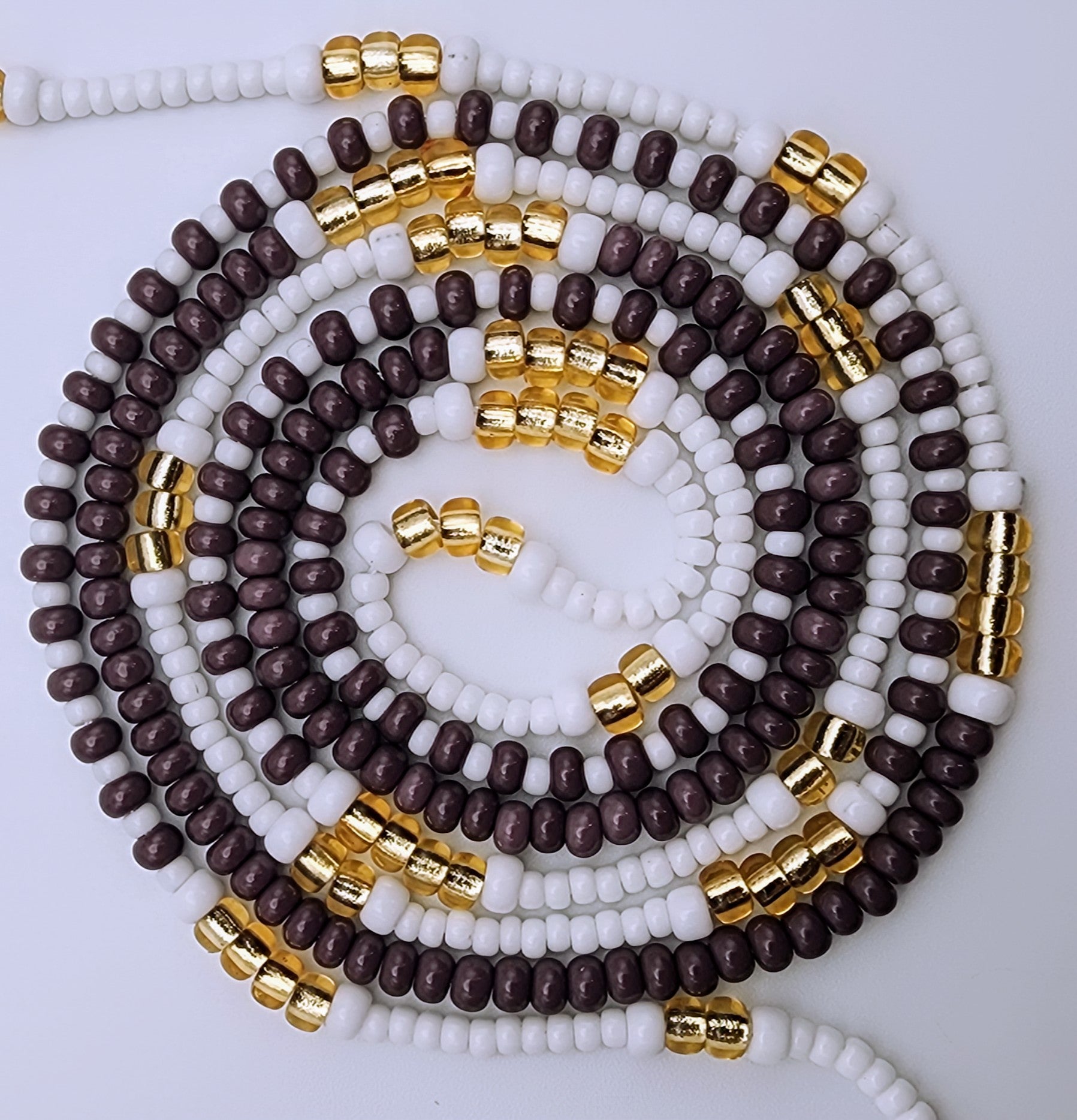 Plumful Delight – handmade tie-on waist beads by Loyal Siren Body Beads